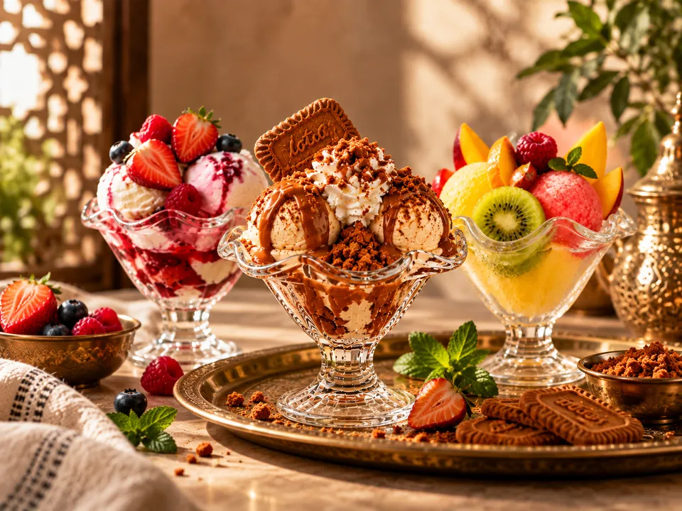 Glace artisanale aux parfums marocains