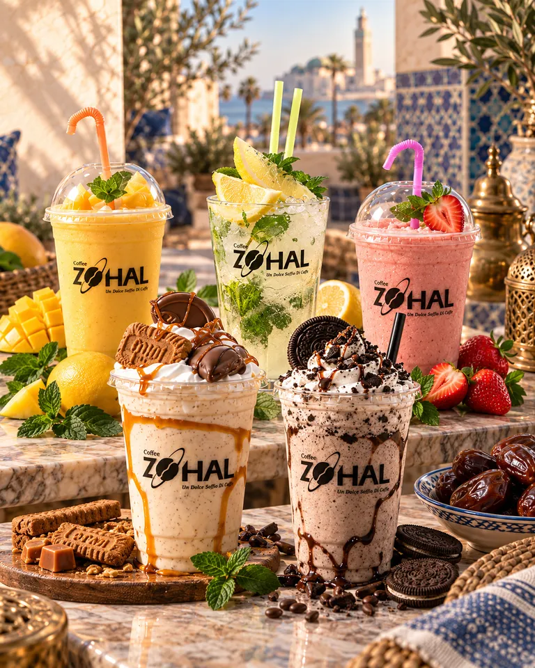 Boissons froides Zohal, smoothies et citronnade
