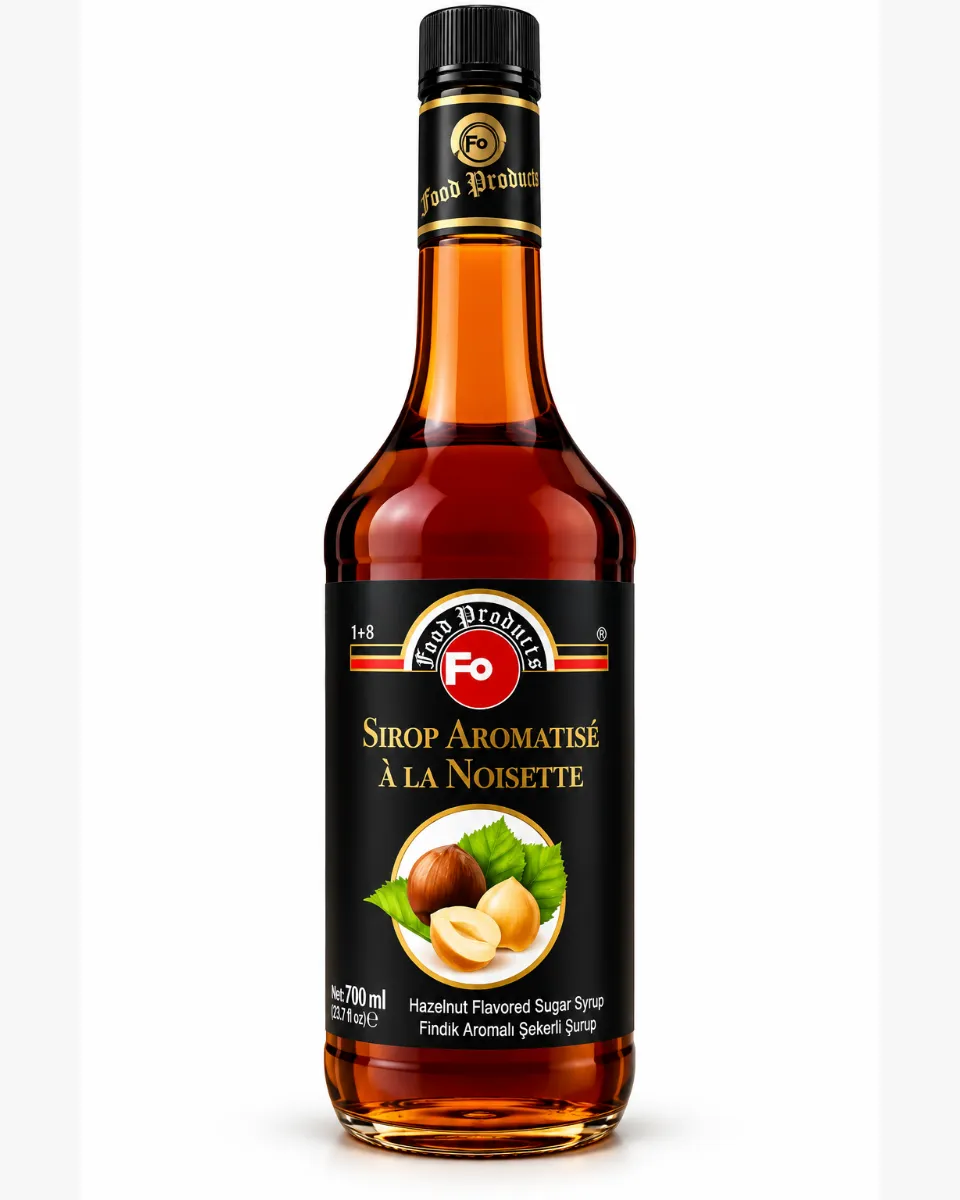 Hazelnut Flavored Cocktail Syrup With Sugar 700ml