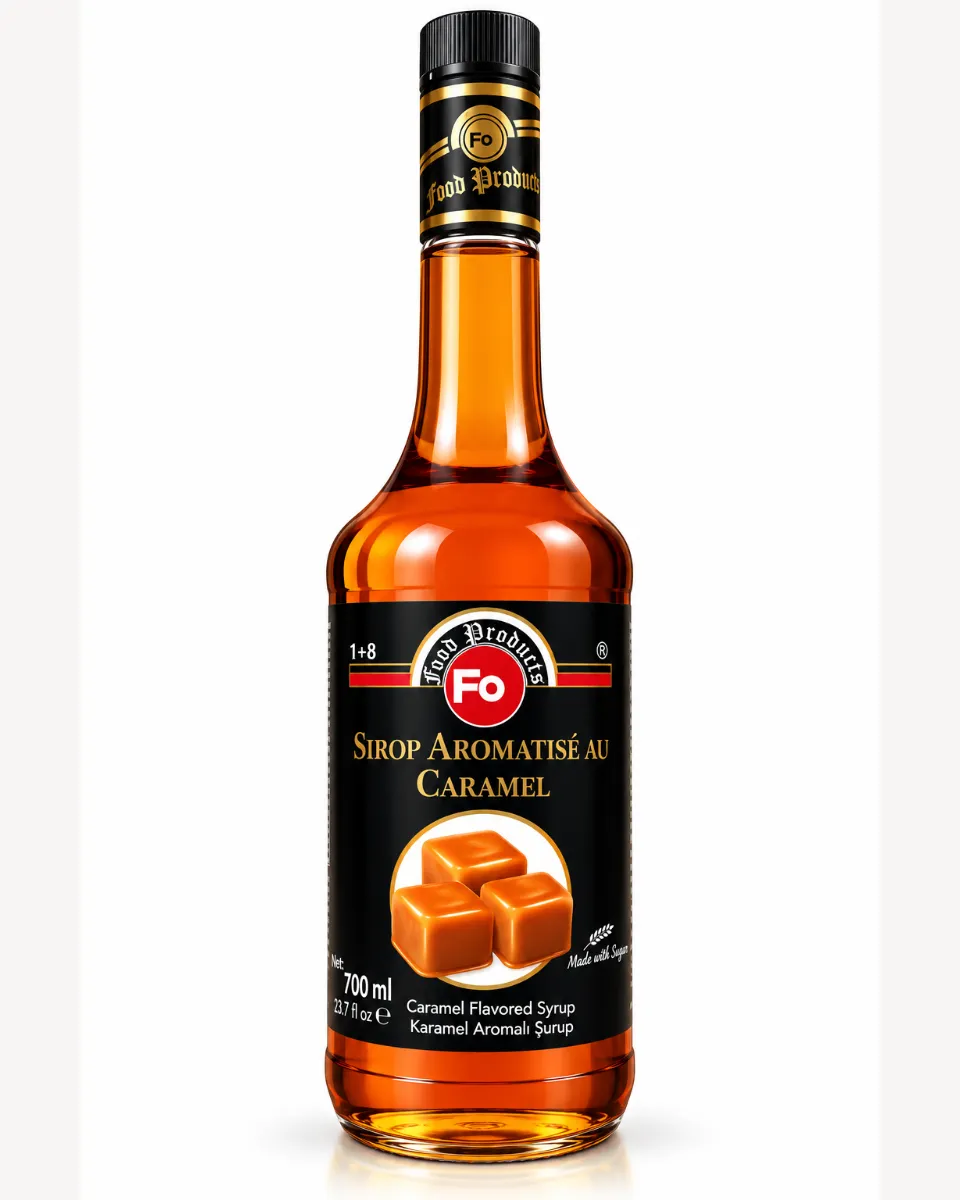 Caramel Flavored Cocktail Syrup With Sugar 700ml