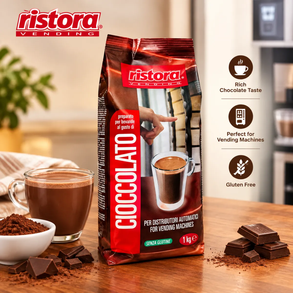 Chocolat Soluble Ristora 1 Kg
